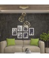 46W LED Designer Pendelleuchte - 3 Goldene Würfel, 3000K, 4900lm, 56x48,5x156cm