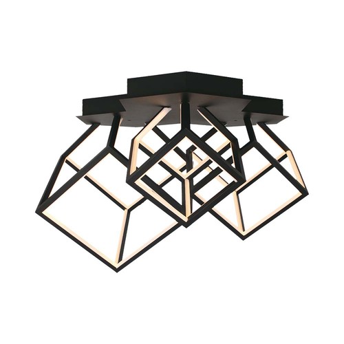 46W Designer LED Pendelleuchte - 4900lm, dimmbar, schwarz, 3000K, warmweiß