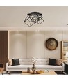 46W Designer LED Pendelleuchte - 4900lm, dimmbar, schwarz, 3000K, warmweiß