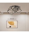 46W Designer LED Pendelleuchte - 4900lm, dimmbar, schwarz, 3000K, warmweiß