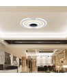 95W Smart dekorative LED Deckenleuchte - 9900lm, Ø52cm, CCT, dimmbar, inkl. Fernbedienung