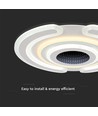 95W Smart dekorative LED Deckenleuchte - 9900lm, Ø52cm, CCT, dimmbar, inkl. Fernbedienung