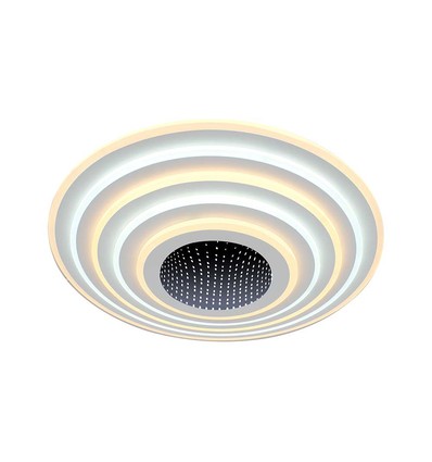 125W Designer LED Deckenleuchte, 13100lm - Ø50cm, dimmbar, 3-in-1 CCT, inkl. Fernbedienung