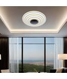 125W Designer LED Deckenleuchte, 13100lm - Ø50cm, dimmbar, 3-in-1 CCT, inkl. Fernbedienung