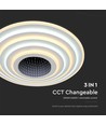 125W Designer LED Deckenleuchte, 13100lm - Ø50cm, dimmbar, 3-in-1 CCT, inkl. Fernbedienung