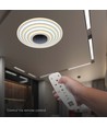 125W Designer LED Deckenleuchte, 13100lm - Ø50cm, dimmbar, 3-in-1 CCT, inkl. Fernbedienung