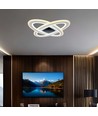 130W LED Designer Kronleuchter, dimmbar - 13600lm, 3-in-1 CCT, inkl. Fernbedienung, schwarz/weiß Design