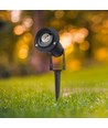 GU10 Gartenstrahler mit Erdspieß - Schwarz, IP65, Aluminium, verstellbar, exkl. Leuchtmittel