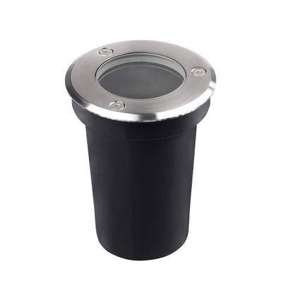 V-Tac GU10 Mini Einbaustrahler - Rund, Edelstahl, GU10 Fassung