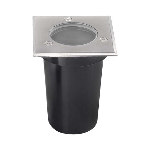 V-Tac GU10 Mini Einbaustrahler - Quadratisch, Edelstahl, GU10 Fassung