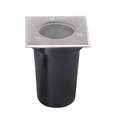 V-Tac GU10 Mini Einbaustrahler - Quadratisch, Edelstahl, GU10 Fassung