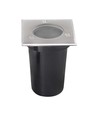 V-Tac GU10 Mini Einbaustrahler - Quadratisch, Edelstahl, GU10 Fassung