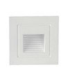 3W LED Treppenleuchte Einbau - IP65, warmweiß, weißer Rand, quadratisch, 5,8x5,8 cm