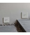 3W LED Treppenleuchte Einbau - IP65, warmweiß, weißer Rand, quadratisch, 5,8x5,8 cm