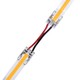 Flacher Verbinder mit Kabel für LED-Streifen - 10mm, COB, einfarbig, IP20, 5V-24V