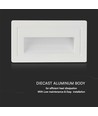 3W LED Treppenlicht - 180lm, 3000K, weiß, 5,8x10,3 cm, inkl. Leuchtmittel