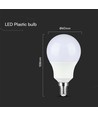 E14 8,5W LED Leuchtmittel - A60, Samsung LED Chip, 806lm, 6500K, ersetzt 60W