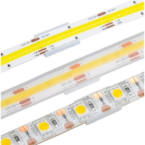 20 Stück verdeckte Montageclips für LED-Strip - 8mm, passend für IP20 Strips