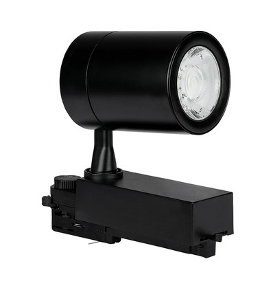 35W 3-Phasen Schienenspot - 6000K, Schwarz