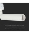 15W Samsung LED Schienenstrahler, RA90 - 100lm/W, weiß, 3000K, 5 Jahre Garantie