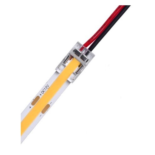 Flacher Startstecker für LED-Strip - 8mm, COB, einfarbig, IP20, 5V-24V