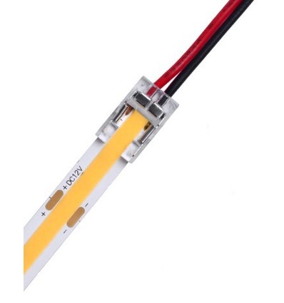 Flacher Startstecker für LED-Strip - 8mm, COB, einfarbig, IP20, 5V-24V