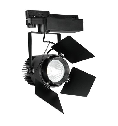 33W LED Schienenstrahler, RA90 - Samsung LED Chip, 3000lm, 3000K, schwarz, 5 Jahre Garantie