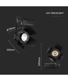 33W LED Schienenstrahler, RA90 - Samsung LED Chip, 3000lm, 3000K, schwarz, 5 Jahre Garantie