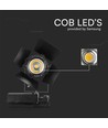 33W LED Schienenstrahler, RA90 - Samsung LED Chip, 3000lm, 3000K, schwarz, 5 Jahre Garantie