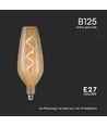 E27 4W LED Filament Spiralbirne - B125, 250lm, 2700K, Amber/Smoky Glas, 300° Abstrahlwinkel
