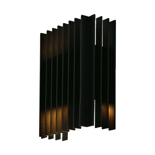 12W LED Wandleuchte mit Up/Down Licht - IP65, schwarz, 4000K, 1250lm, 340° Abstrahlwinkel