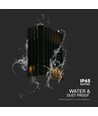 12W LED Wandleuchte mit Up/Down Licht - IP65, schwarz, 4000K, 1250lm, 340° Abstrahlwinkel