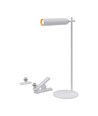 Wiederaufladbare 3-in-1 LED-Lampe - Magnetisch, weiß, dimmbar, inkl. Standfuß und 2 Stk. Montagehalterungen