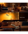 Wiederaufladbare 3-in-1 LED-Lampe - Magnetisch, weiß, dimmbar, inkl. Standfuß und 2 Stk. Montagehalterungen