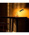 Wiederaufladbare 3-in-1 LED-Lampe - Magnetisch, schwarz, dimmbar, inkl. Standfuß und 2 Stk. Montagehalterungen