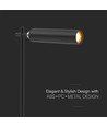 Wiederaufladbare 3-in-1 LED-Lampe - Magnetisch, schwarz, dimmbar, inkl. Standfuß und 2 Stk. Montagehalterungen
