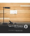 Wiederaufladbare 3-in-1 LED-Lampe - Magnetisch, schwarz, dimmbar, inkl. Standfuß und 2 Stk. Montagehalterungen