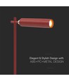 Wiederaufladbare 3-in-1 LED-Lampe - Magnetisch, rot, dimmbar, inkl. Standfuß und 2 Stk. Montagehalterungen