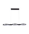 38W LED Pendelleuchte, 100cm - Schwarz, 4560lm, 4000K, inkl. Leuchtmittel