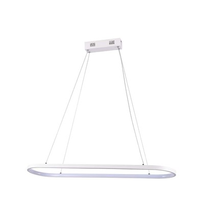 24W Hängeleuchte - LED (80x20x100cm), 4000K, weißes Gehäuse