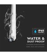 120cm 18W Wasserdichte Armatur mit Röhre - IP65, inkl. 1 Stk. LED-Röhre