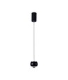 9W LED Pendelleuchte - Schwarz, 1000lm, 10x10x100cm, IP20 Innenbereich, inkl. Leuchtmittel