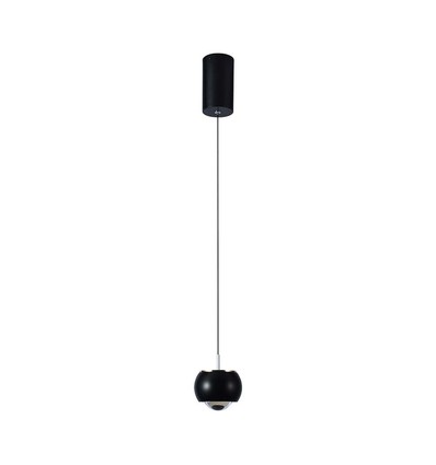 9W LED Pendelleuchte - 1000lm, schwarz, 10x10x100cm, IP20 Innenbereich
