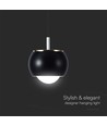 9W LED Pendelleuchte - 1000lm, schwarz, 10x10x100cm, IP20 Innenbereich