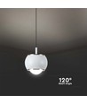9W LED Pendelleuchte - 10x10x100cm, 111lm/W, weiß, 120 Grad, inkl. Leuchtmittel