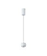 9W LED Pendelleuchte, weiß - 1000lm, 111lm/W, 10x10x100cm, inkl. Leuchtmittel