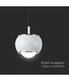 9W LED Pendelleuchte, weiß - 1000lm, 111lm/W, 10x10x100cm, inkl. Leuchtmittel