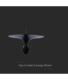 9W Designer Pendelleuchte - Schwarz, 1000lm, 120°, IP20 Innenbereich