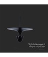 9W Designer Pendelleuchte - Schwarz, 1000lm, 120°, IP20 Innenbereich