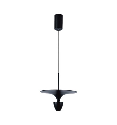 9W LED Pendelleuchte, schwarz - 1000lm, 120 Grad, IP20 Innenbereich, inkl. Leuchtmittel